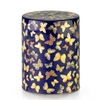 Multicolor Ceramic Stool 33x33x43