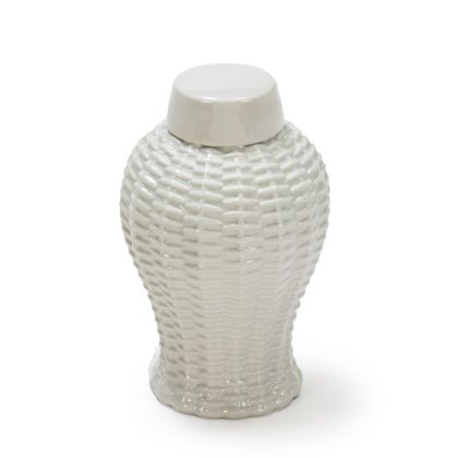 Tibor 20x20x31 Cerámica Blanco