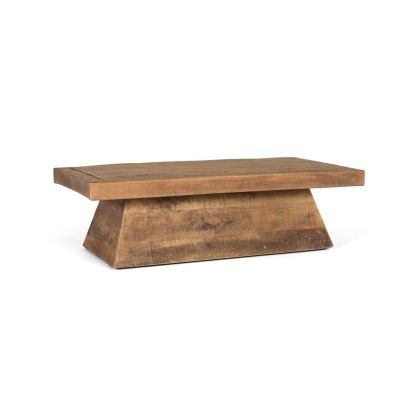 Mesa centro vintage natural rectangular