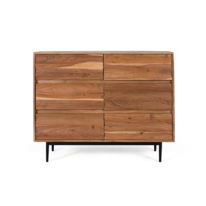 Cómoda wave madera 6 cajones