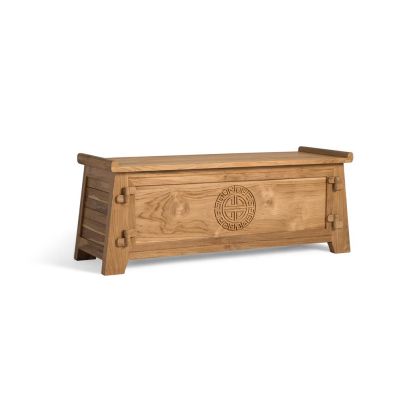 Arcón tabú oriental madera natural