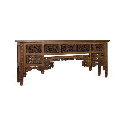 Consola Xiony Madera marrón 5 cajones