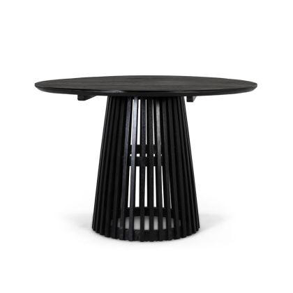 Mesa Comedor Madera Maciza Mindi Wengué, Ø120 Cm