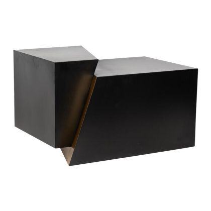 Mesa centro victoria metal negro/oro