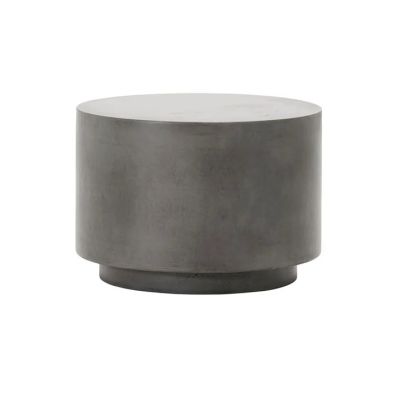 Mesa Centro Terraza Cemento Gris, Ø 50 Cm