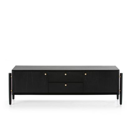 TV Stand 160x40x50 Wood Black
