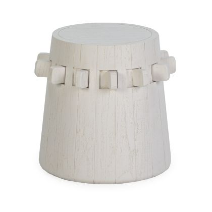 Stool 44x44x45 White Cedar Wood