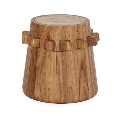 Taburete, Asiento Auxiliar o Mesita en Madera de Cedro Natural.