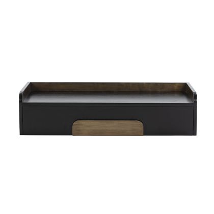 Console 95x30x23 Cedar Wood/Black/Gold Metal
