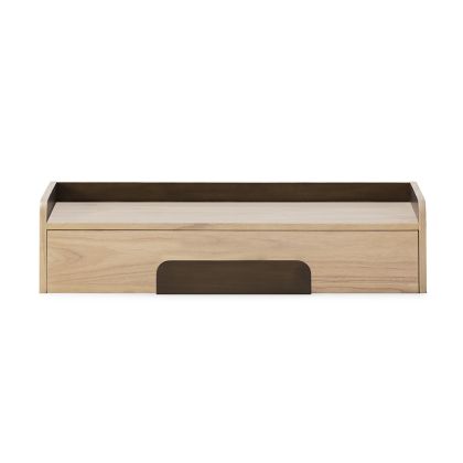 Console 95x40x23 Cedar Wood/Brass -- Natural/Brass Color