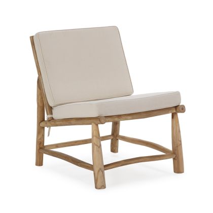 Armchair 65x80x85 Wood/Natural Teak Wood