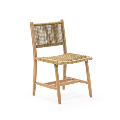 Chair 50X62X87 Teak Wood/Synthetic Natural/Natural