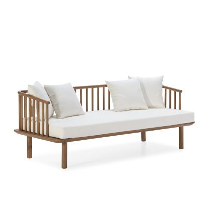 Sofá Exterior Madera Teca, 180 Cm