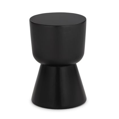 30x30x45 Suar Wood Stool -- Black