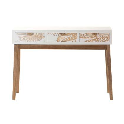 Consola Blanca Hojas