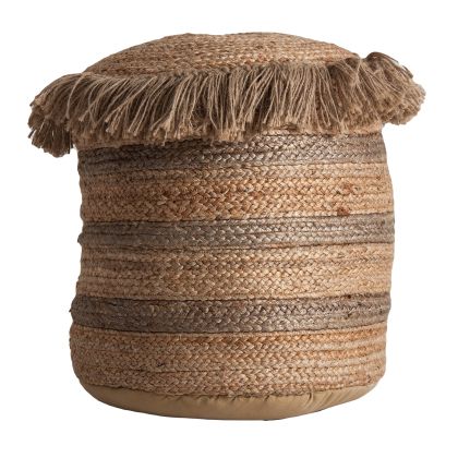 Puff tassarolo yute Marrón
