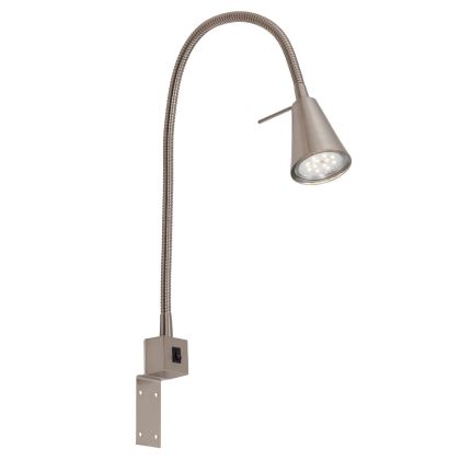 Aplique De Pared Flexible Níquel Mate, 16 Cm