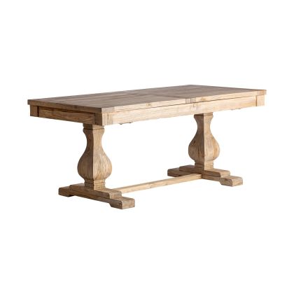 Mesa Extensible Madera Reciclada Envejecido, 280 Cm