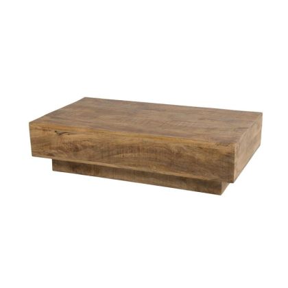 Mesa Centro Madera Marrón Recuperada, 120 Cm