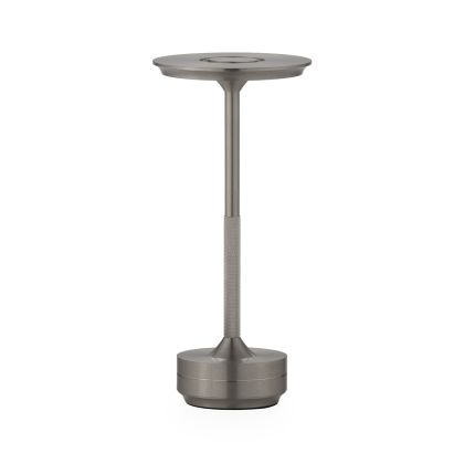 Portable Table Lamp 13x13x28 Metal -- Silver
