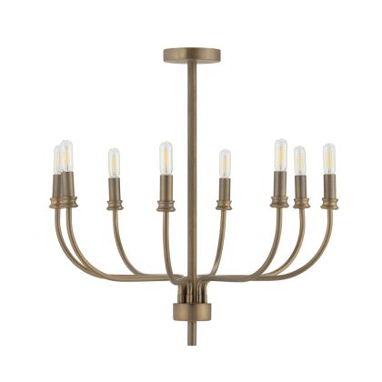 Ceiling Lamp 60x60x61.5 Metal -- Antiqued Brass