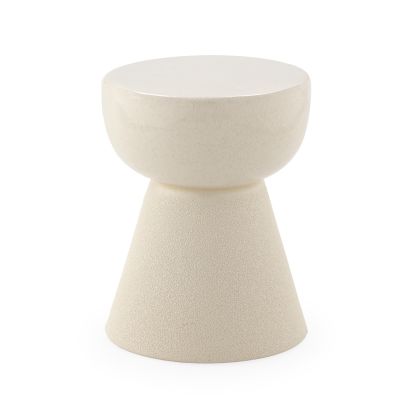 Stool 33x33x44 Ceramic -- White
