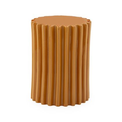 Stool 33x33x45 Ceramic -- Orange