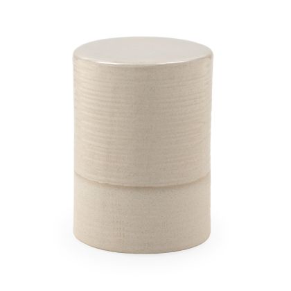 Stool 32.5x32.5x46 Ceramic -- Beige