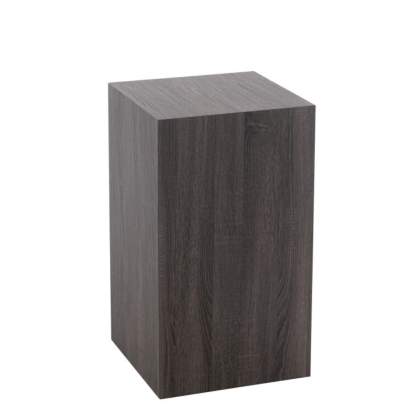 Base rectangular diseño moderno en madera, MDF con chapa gris small.