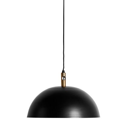Lámpara De Techo Estilo Art Decó Hierro Negro Oro, 39 Cm