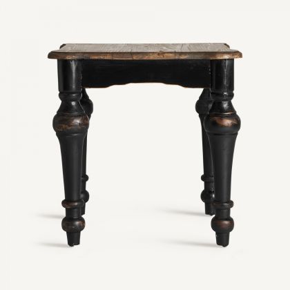 Mesa auxiliar zenica étnica negro natural