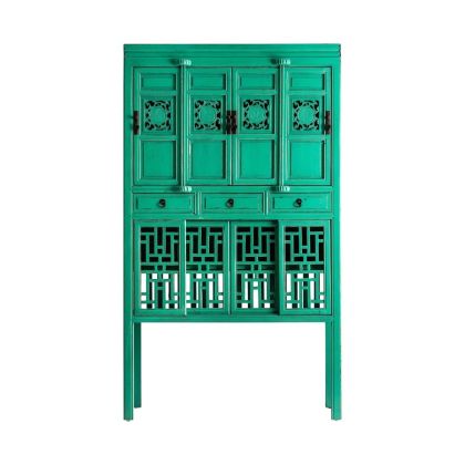 Armario oriental Verde Madera,110 Cm