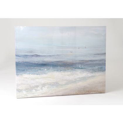 lienzo olas azul mar 120 cm