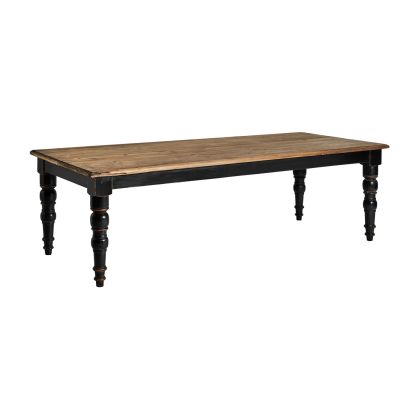Mesa Comedor Madera Negro Rectangular, 250 Cm