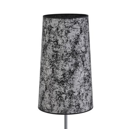 Lampshade 30x24x50 Canvas Black/Silver