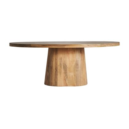 Mesa Comedor Redonda Mersch Estilo Vintage Diseño Industrial 