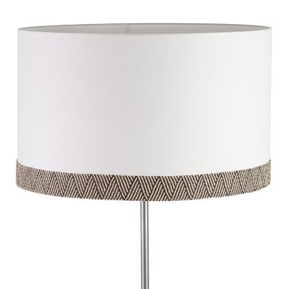 Lampshade 50x50x30 Cotton White/Black