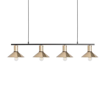 Lámpara Techo Metal Color Oro Múltiple, 129 Cm