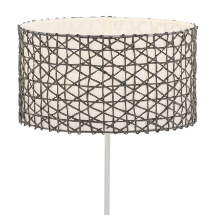 Lampshade 40x40x22 Synthetic/Paper Grey