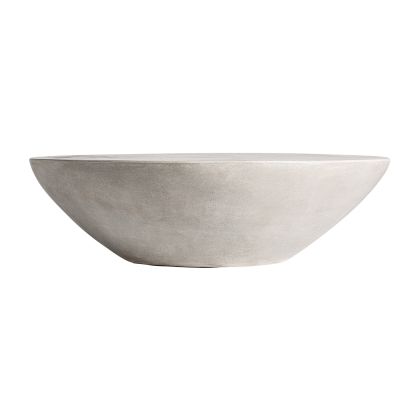 Mesa Centro Cemento Gris Redonda, 90 Cm