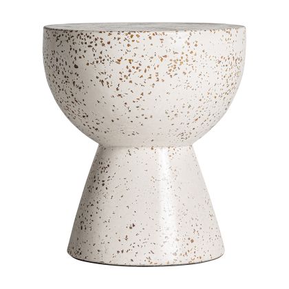 Mesa auxiliar Terrazo Multicolor Copa, 45 Cm