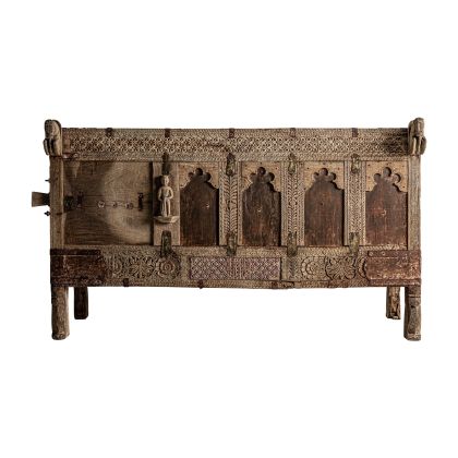 Consola GONDA Madera Natural Envejecida, 131 Cm