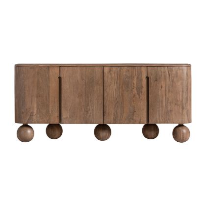 Aparador Laugna Madera Mango Natural Patas Redondas, 180 Cm