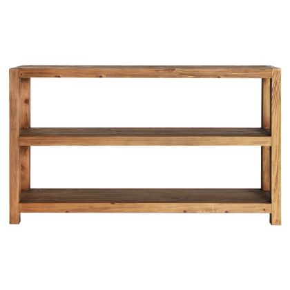 Consola Madera Renovada Tonos Marrón Natural, 140 Cm