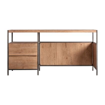 ESCRITORIO KILLEANY Mango natural 2 Cajones, 150 Cm