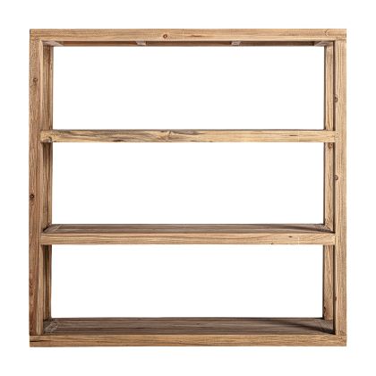Estantería Marrón Claro Olmo Reciclado 3 Estantes, 110 Cm