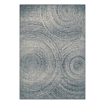 Alfombra Tejido Tonos Azules Rectangular, 300 Cm