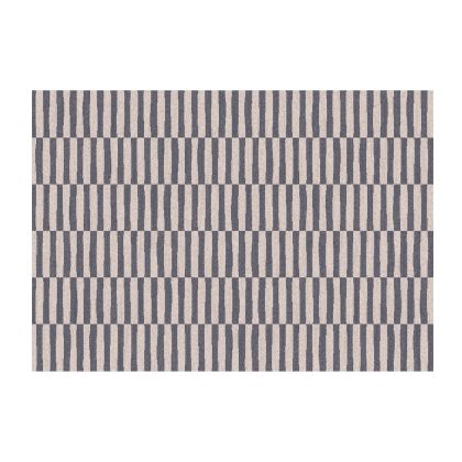 Alfombra Lana Gris Lineas Rectangular, 295 Cm
