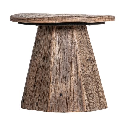 Mesa Auxilar Madera Envejecida Natural, 55 Cm