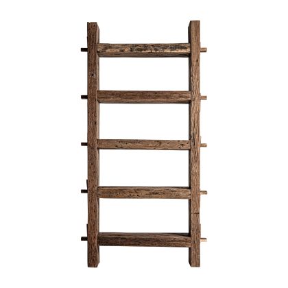 Librería Madera Mango Recuperada 5 Estantes, 220 Cm